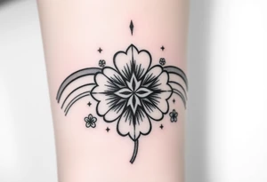 Star four leaf clovers and rainbows tattoo idea