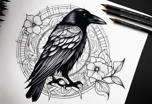 crow, tattoo idea