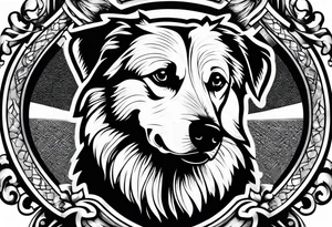 Military memorial dog tags tattoo idea
