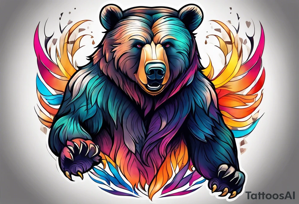 Dancing bear tattoo idea