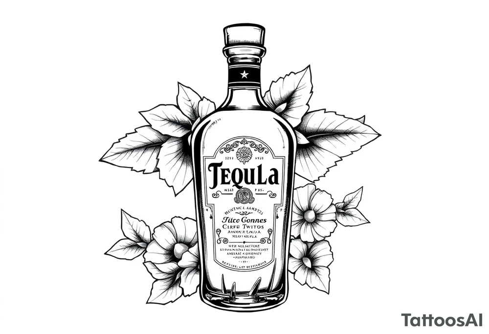 tequila, mexican tattoo idea