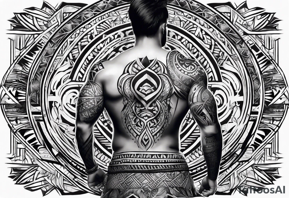Samoan back tattoo tattoo idea