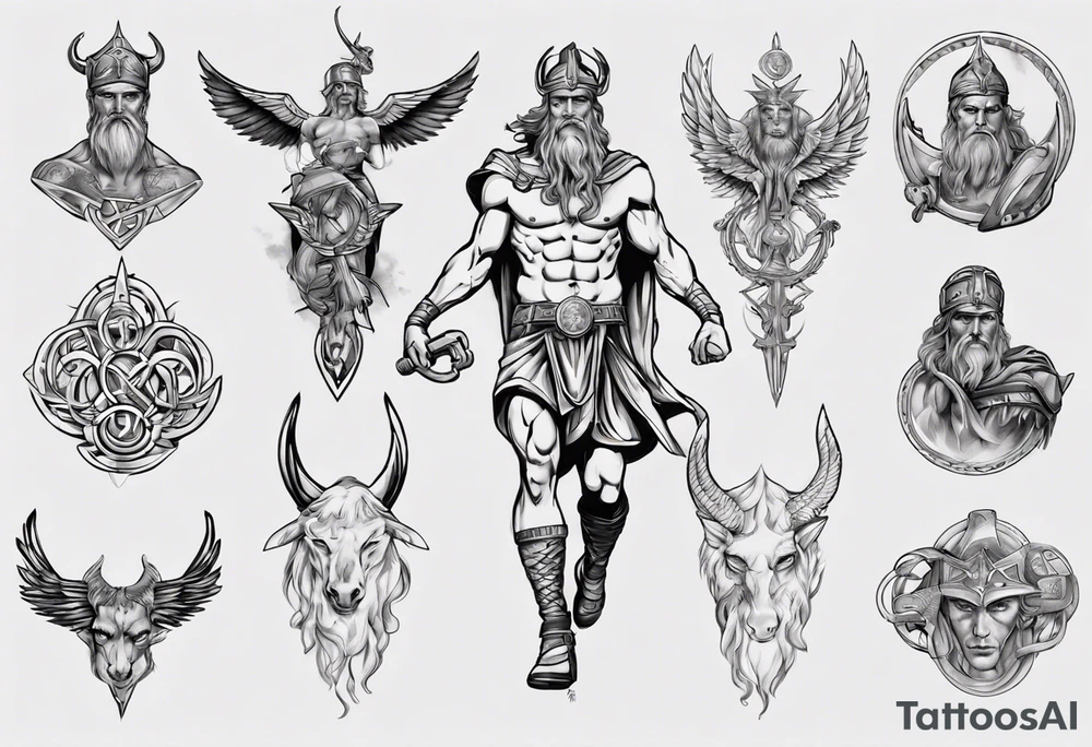 Norse god hermes tattoo idea