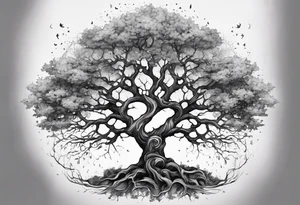 This ash tree was the Tree of Life that held Nine Worlds and connected everything in the universe. tattoo idea