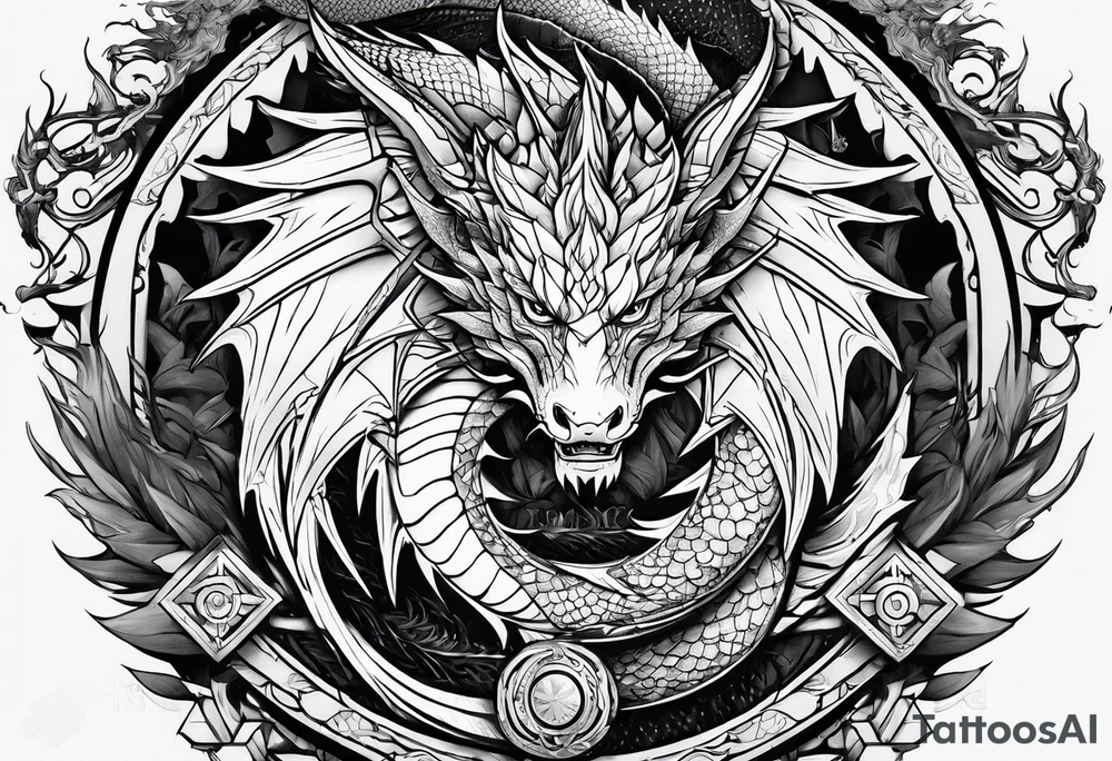 Valhalla friendly 
dragon tattoo idea