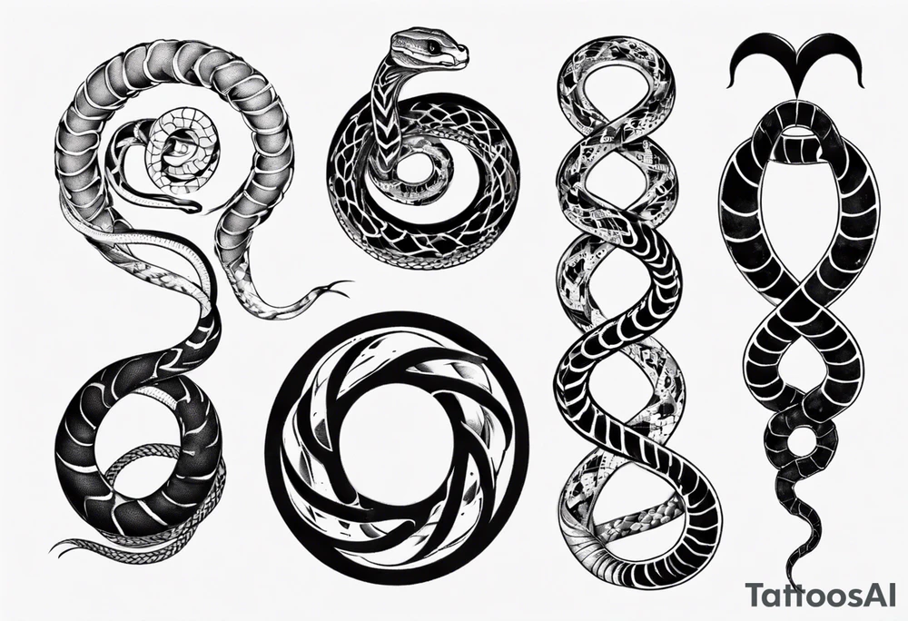 infinity snake tattoo idea