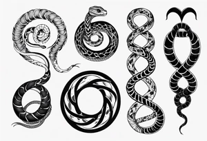infinity snake tattoo idea