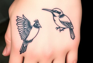 Harley and guybird tattoo idea