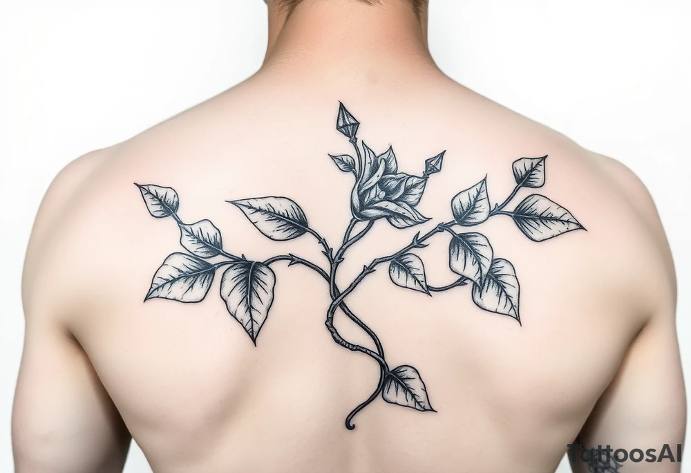 Poison ivy from batman sketch style tattoo idea