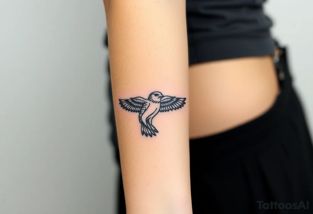 Nighthawk bird tattoo idea