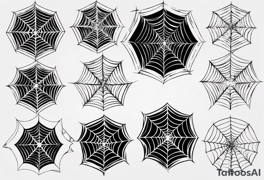 Spiderweb, dragon, spiral tattoo idea