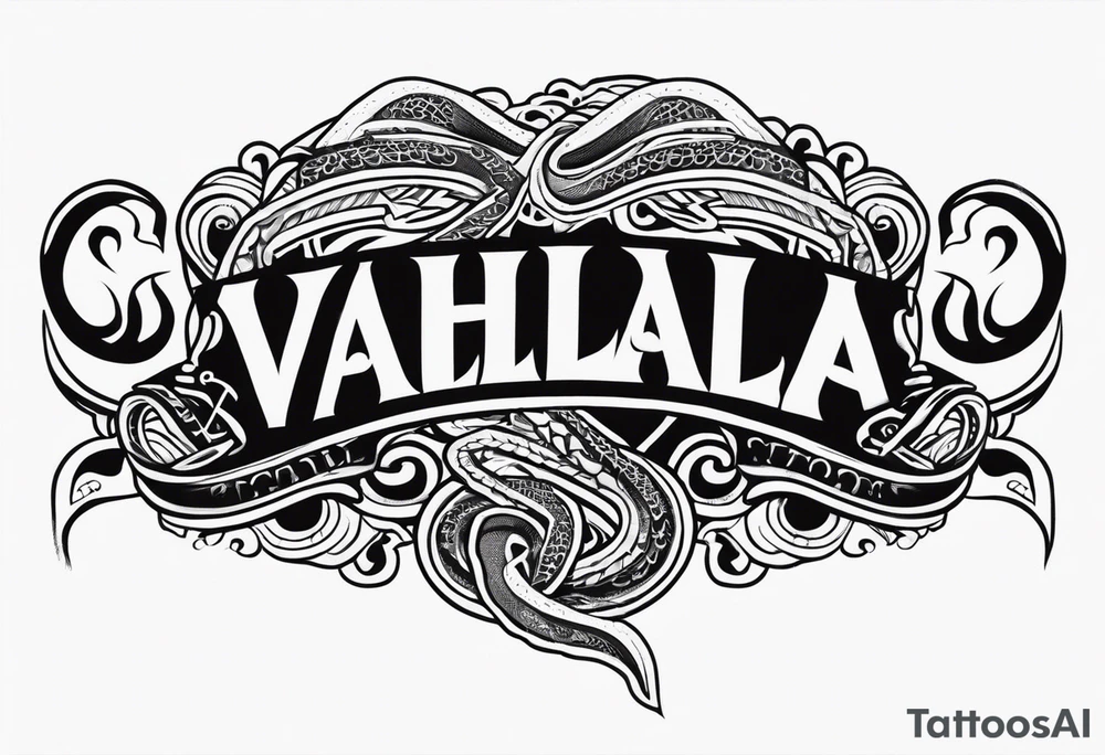 Valhalla serpent tattoo idea