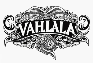 Valhalla serpent tattoo idea