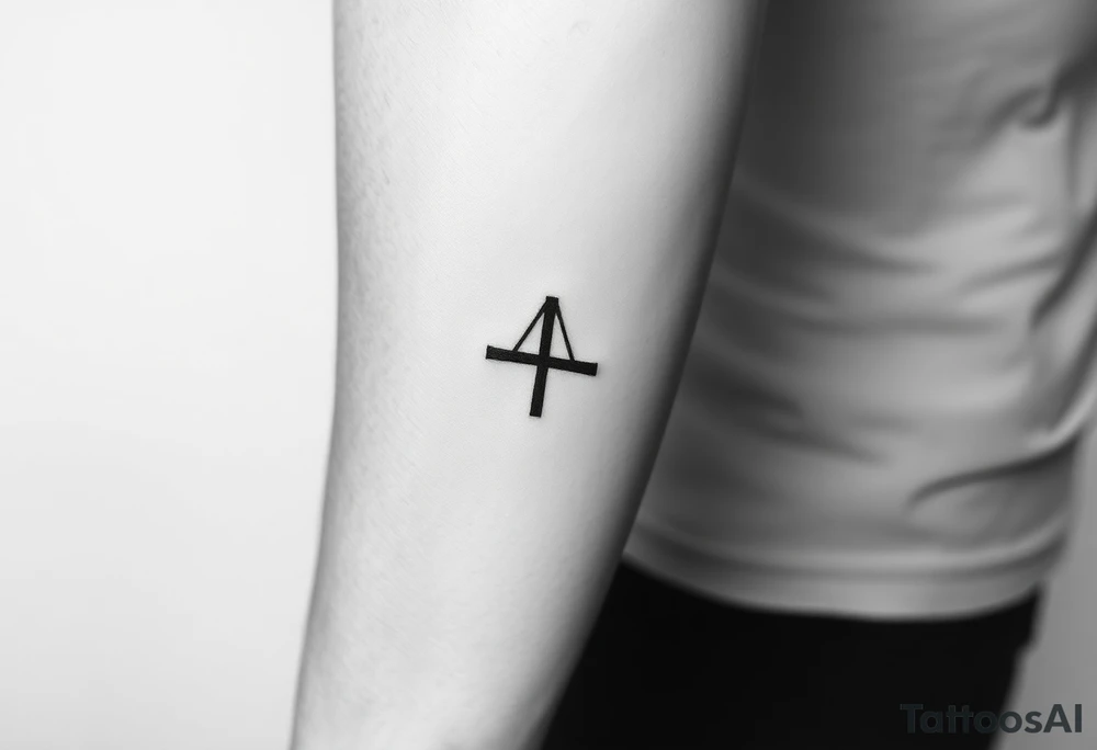 A small ; symbol tattoo idea