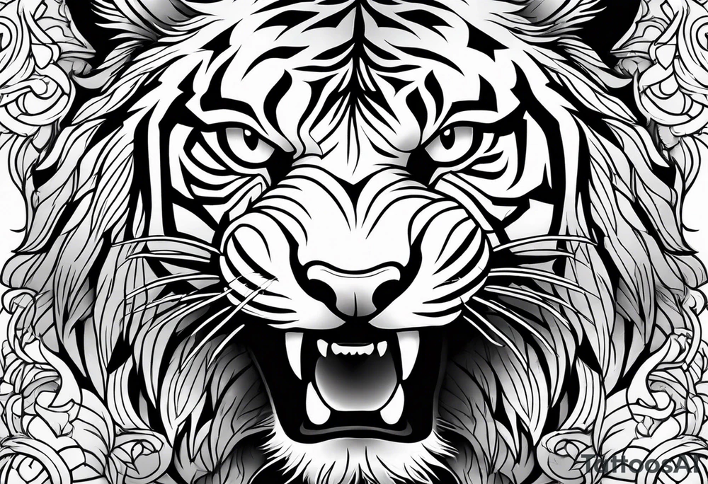 tiger tattoo idea