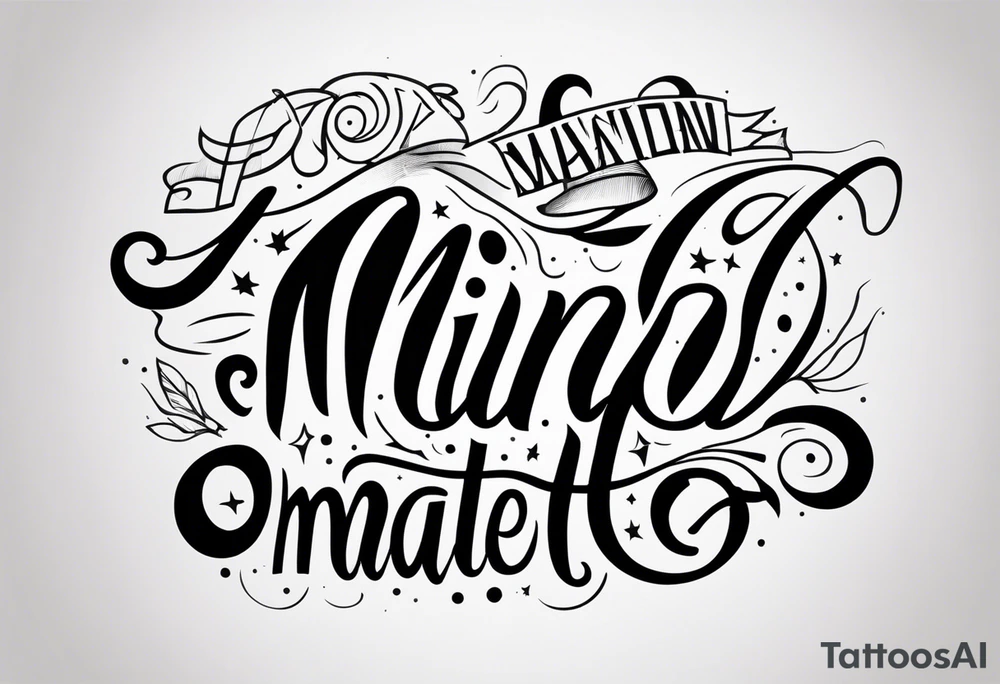 mind over matter tattoo idea