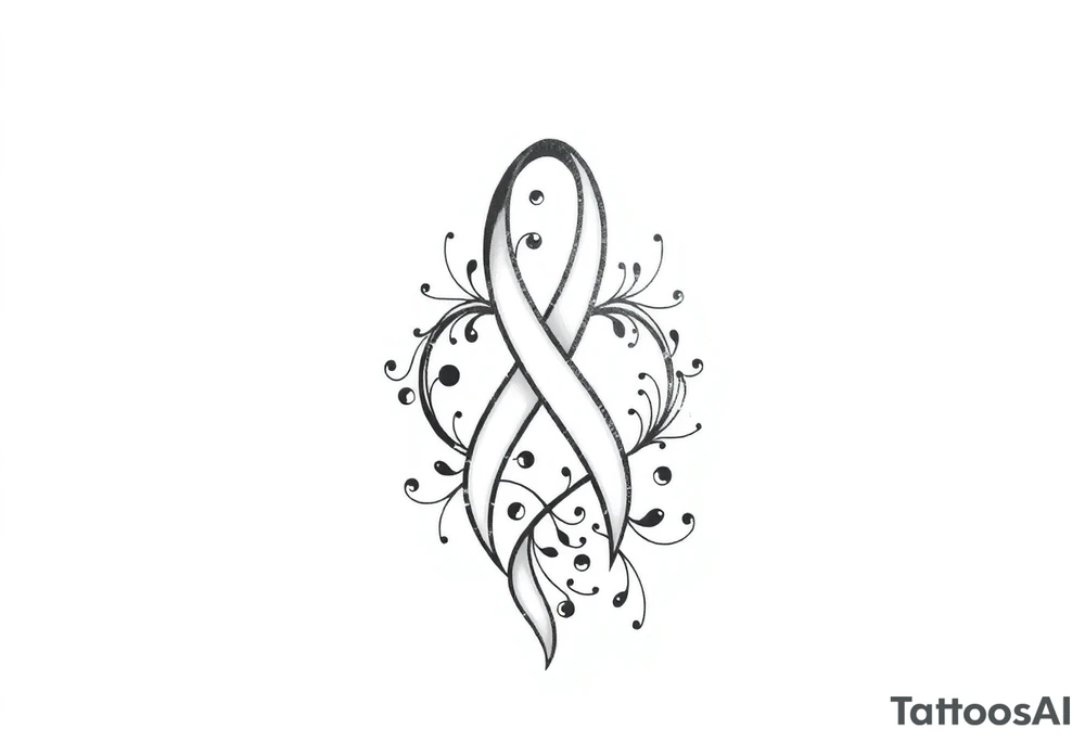 A mental health awareness tattoo for anxiety, depression and bipolar disorders tattoo idea