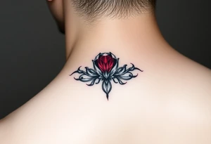 Ruby gemstone with the birthday July 6, 2019 to fit on lower ankle tattoo idea