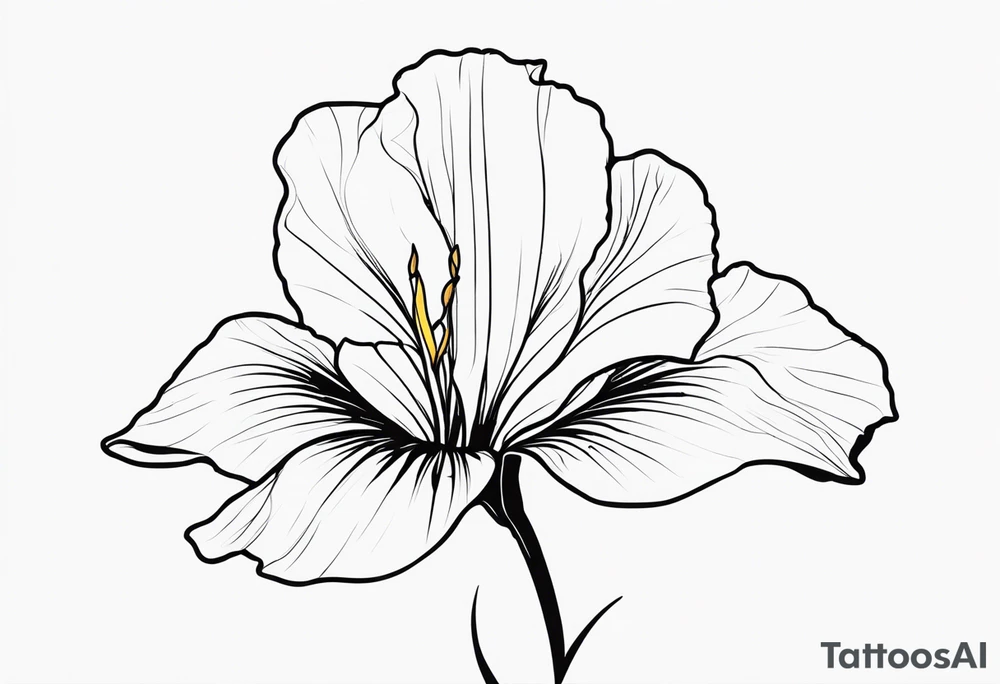 iris flower tattoo idea