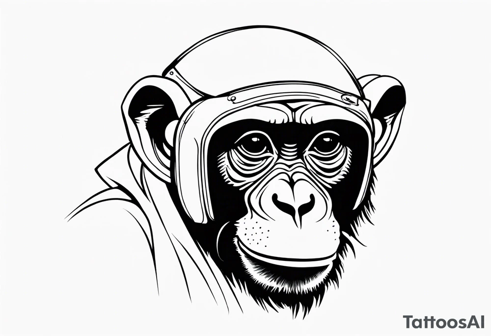 MONKEY WITH HANDS ON EYES tattoo idea