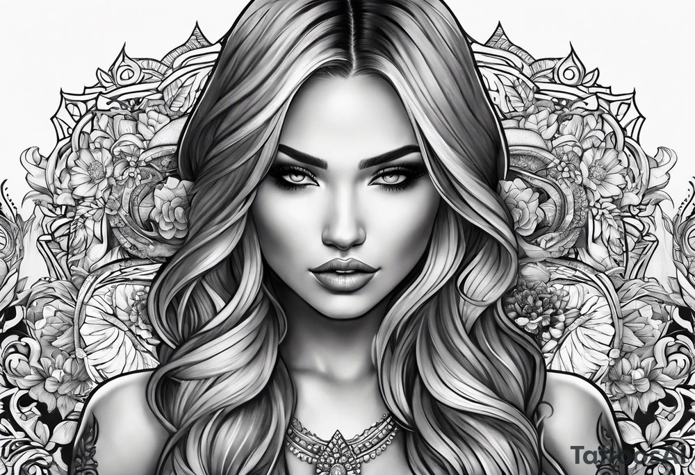 strength and beauty tattoo idea