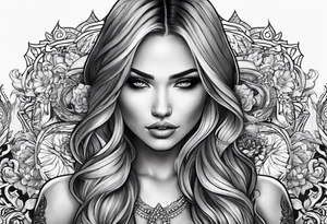 strength and beauty tattoo idea