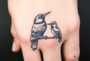 Harley and guybird tattoo idea
