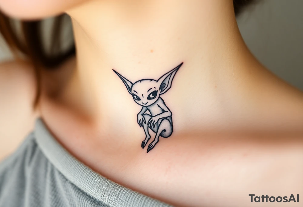 Tiny goblin tattoo idea