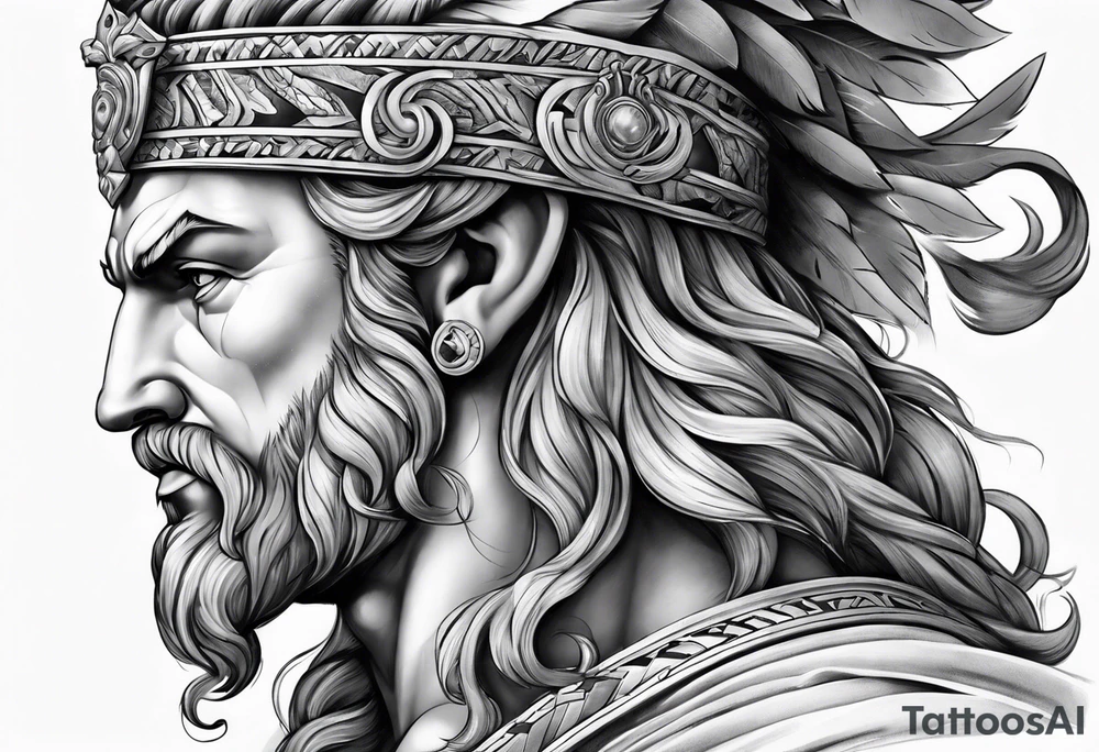 Zeus sleeve tattoo idea