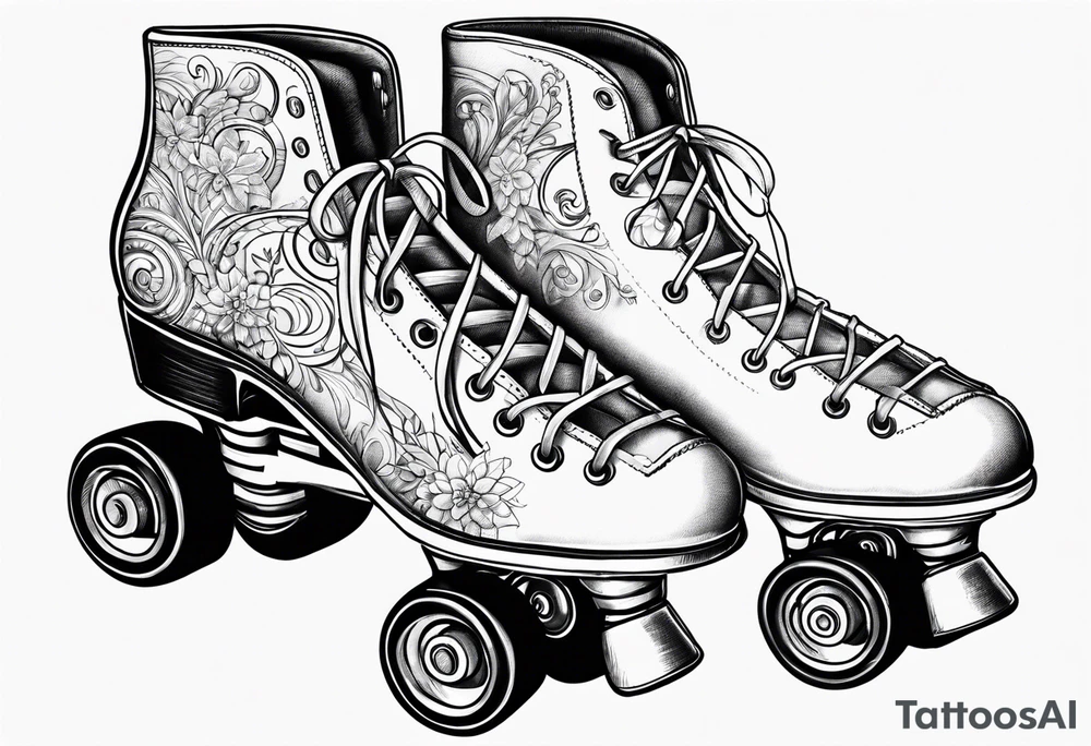 rollerskates tattoo idea