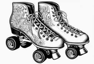 rollerskates tattoo idea