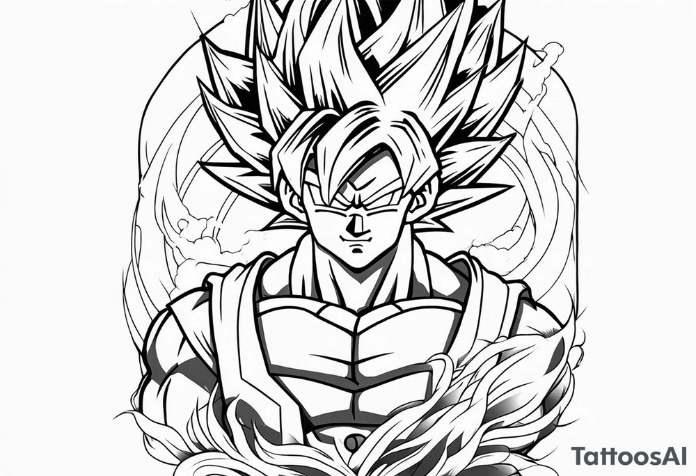 Dragon ball z sleeve tattoo idea