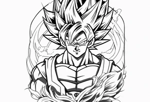 Dragon ball z sleeve tattoo idea