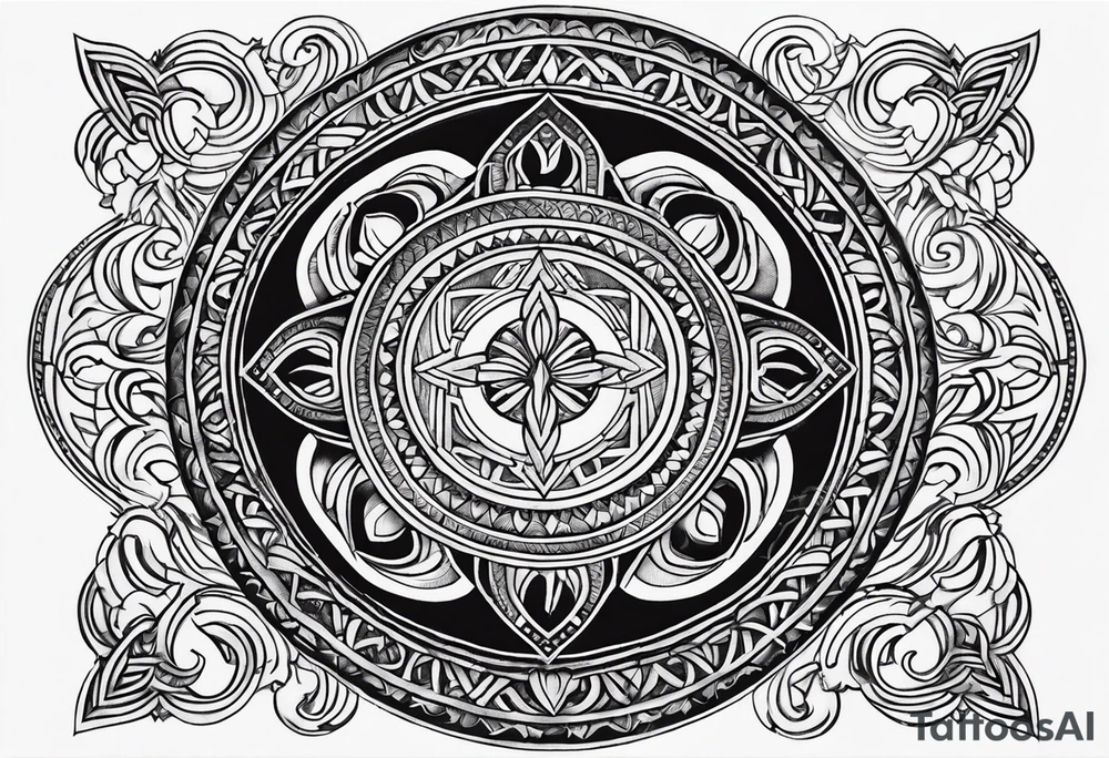 Armenian eternity symbol tattoo idea