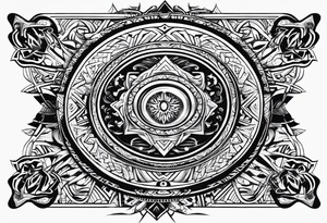 magic seal with tribals tattoo idea