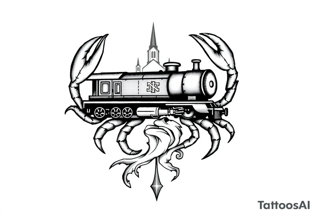 Hurricane, train, Phi Sigma Nu, Duke University Chapel, cancer zodiac tattoo idea