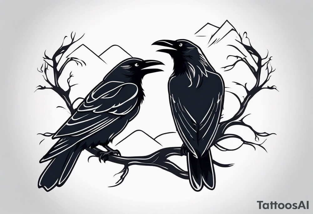 three ravens tattoo idea