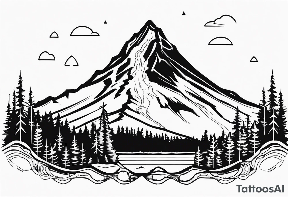 Mount Hood tattoo idea