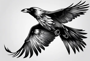 3 crows flying tattoo idea