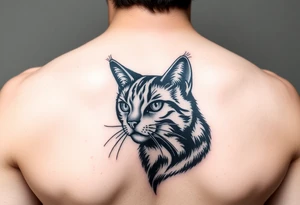 black cat tattoo idea
