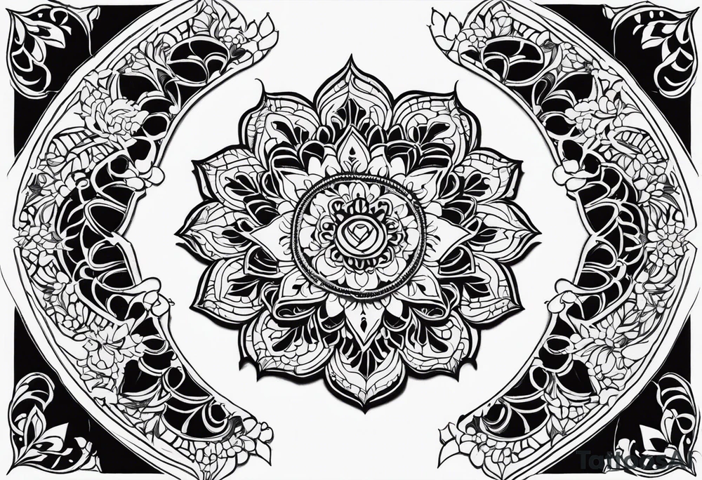 Lace mandala tattoo idea
