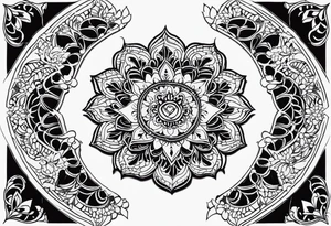 Lace mandala tattoo idea