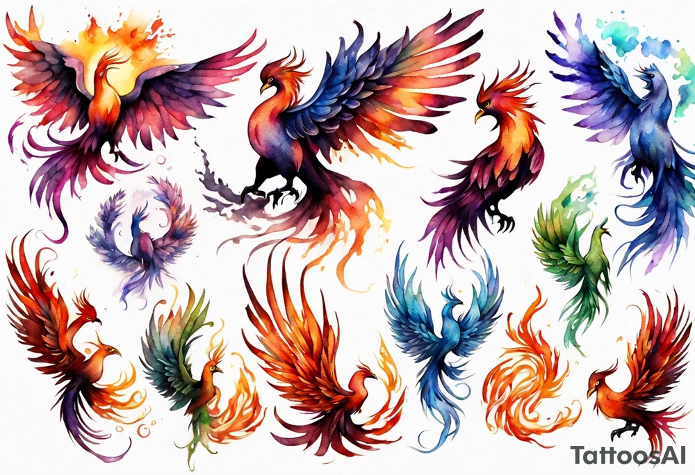 Phoenix tattoo idea