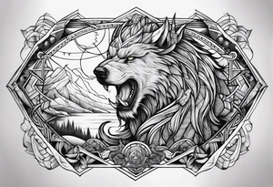Norse mythology sleeve tattoo idea