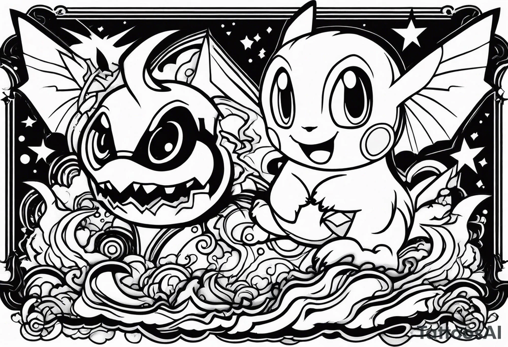 Pokémon horror tattoo idea