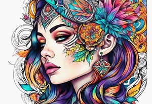 psychedelic tattoo idea