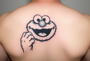 Cookie Monster with Oscar the grouch tattoo idea