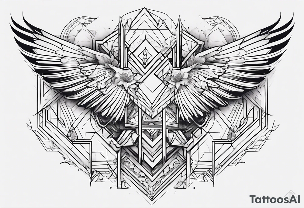 LINE AROUND SHOULDERS tattoo idea