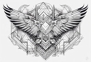 LINE AROUND SHOULDERS tattoo idea