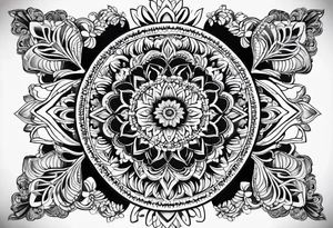 Mandala throat tattoo idea